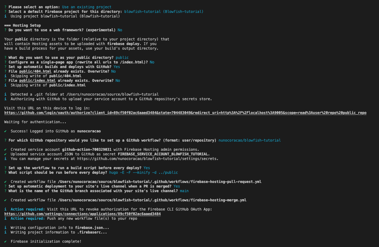 firebase options